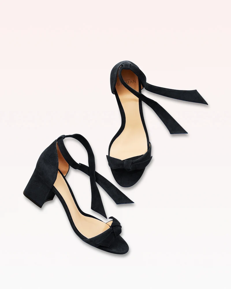 Clarita Block 60 Suede Black - Image 3