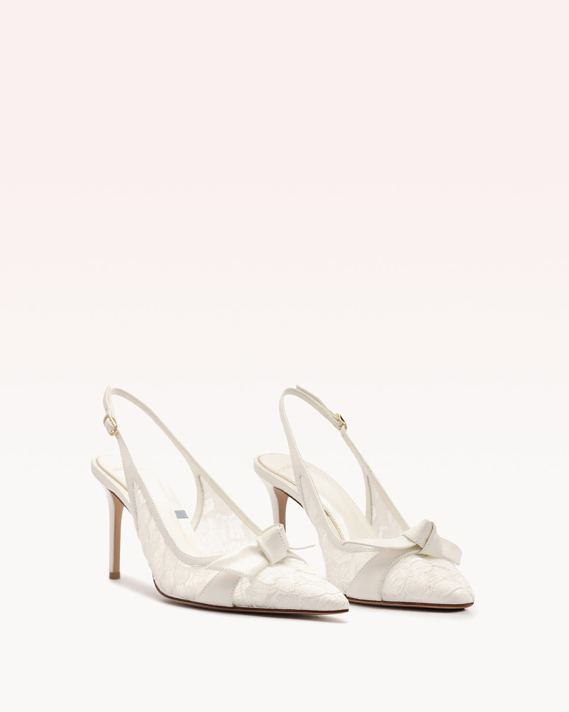 Clarita Classic Slingback 85 Pizzo Off White - Image 3