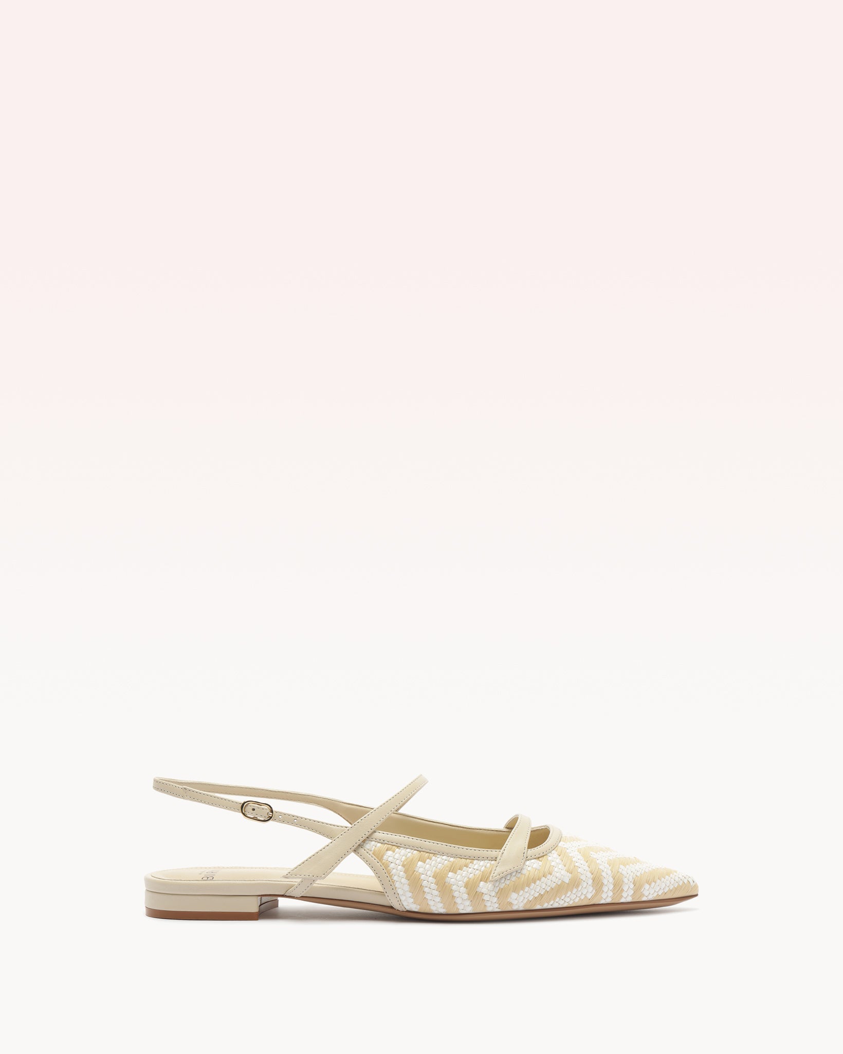 Tita Raffia Zig Flat Eggshell
