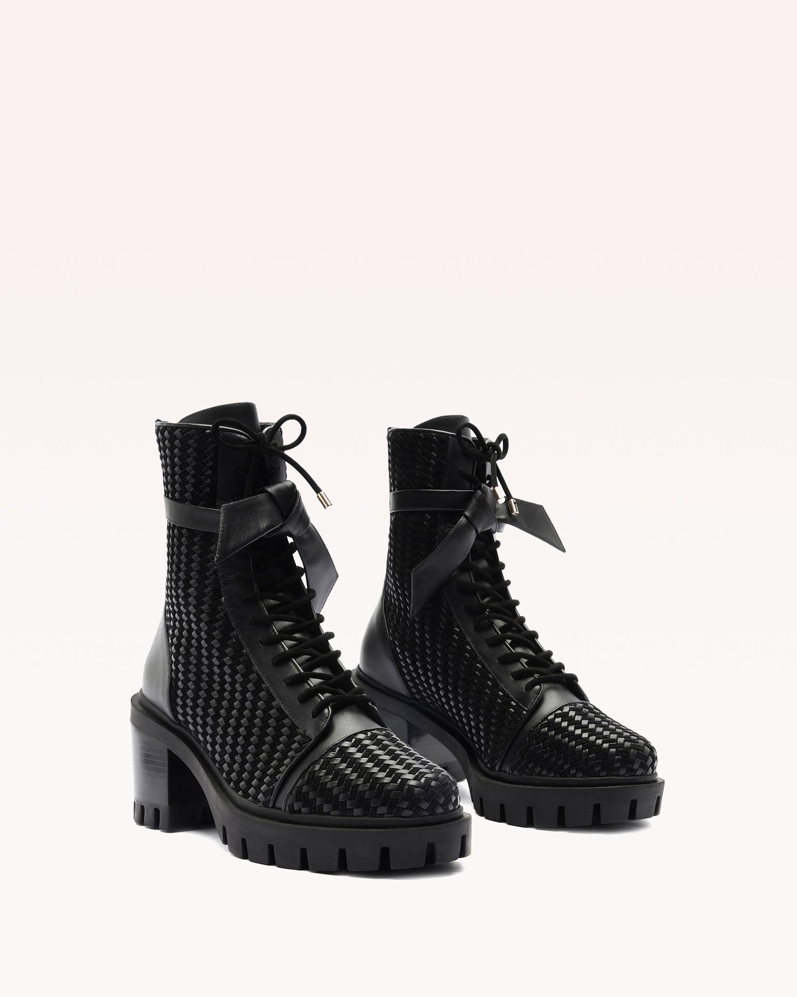 Tresse Combat Black Bootie - Image 2
